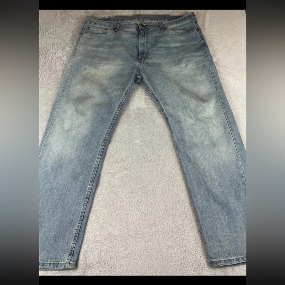 Levis 505 mens light wash blue denim jeans size 40x30
